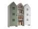 Kleiderschrank >CASAMI BRUGES< in Korpus Weiß / Front Grün u. Weiß, MDF