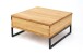 Couchtisch >2139< in Eiche, Gestell metall - 65x34x65cm (BxHxT)
