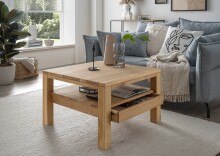 Couchtisch >2152< in Eiche, Gestell Eiche -...