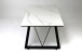 Couchtisch >2156-19< in Hellgrau, Gestell Schwarz - 110x42x60cm (BxHxT)