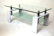 Couchtisch >5/216-11< in Weiß, Gestell MDF -...