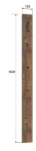 Garderobenpaneel >GENIO industrial< in Eiche,...
