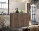 Wandspiegel >GENIO industrial< in Eiche - 120x65x2 (BxHxT)