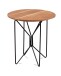 Beistelltisch > Faber 1< in braun / schwarz - 52x50 (HxD)