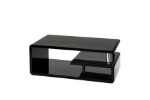 Couchtisch >5052-05< in Schwarz, MDF - 110x42x60cm (BxHxT)