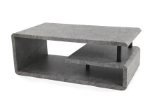 Couchtisch >5052-30.05< in Grau Stein Optik, MDF -...