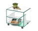 Ablageregal >6/174< in Klarglas, Glas - 50x45x40cm (BxHxT)