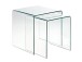 Beistelltisch >7/107< in Klarglas, Glas - 42x42x42cm (BxHxT)