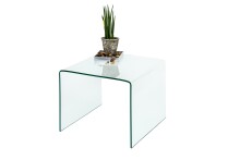Couchtisch >7/109< in Klarglas, Glas - 60x46x60cm...
