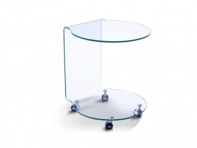 Beistelltisch >7/110< in Klarglas, Glas - 45x60x45cm (BxHxT)