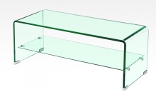 TV-Regal >7/129< in Klarglas, Glas - 110x38x60cm...