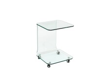 Beistelltisch >7/143< in Klarglas, Glas -...