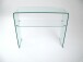 Anrichte >7/144ESG< in Klarglas, Glas - 90x75x30cm (BxHxT)