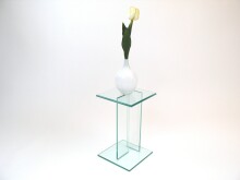 Beistelltisch >7/149< in Klarglas, Glas -...