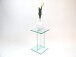 Beistelltisch >7/149< in Klarglas, Glas - 25x41x25cm (BxHxT)