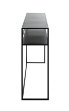 Konsole >25506< in schwarz, Metall - 112x81x28cm (BxHxT)
