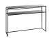 Konsole >25506< in schwarz, Metall - 112x81x28cm (BxHxT)