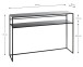 Konsole >25506< in schwarz, Metall - 112x81x28cm (BxHxT)
