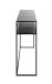 Konsole >25506< in schwarz, Metall - 112x81x28cm (BxHxT)