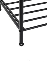 Schuhregal >25561< in schwarz, Metall - 83x58x35cm (BxHxT)