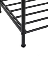 Schuhregal >25561< in schwarz, Metall - 83x58x35cm (BxHxT)