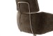 Armlehnstuhl >QUEBEC< (2-er Set) in Braun, Polyester - 60x92x64cm (BxHxT)