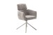 Armlehnstuhl >QUEBEC< (2-er Set) in Taupe, Polyester - 60x92x64cm (BxHxT)