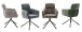 Armlehnstuhl >QUEBEC< (2-er Set) in Anthrazit, Polyester - 60x92x64cm (BxHxT)