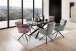 Armlehnstuhl >UTICA< (2-er Set) in Himbeer, Polyester - 60x92x67cm (BxHxT)
