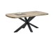 Esstisch >Veneti< in schwarz, Mango 40mm aufgedoppelt - 200x77x100cm (BxHxT)