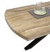 Esstisch >Veneti< in schwarz, Mango 40mm aufgedoppelt - 200x77x100cm (BxHxT)