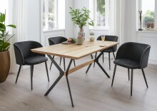 Esstisch >9207-180< in Eiche, Eiche Massiv -...