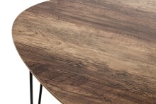 Beistelltisch >25856< (2er Set) in schwarz-eiche, MDF, Metall - 40x43x40 (BxHxT)