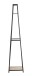Garderobe >25993< in eiche, schwarz, MDF, Metall - 38x166x40cm (BxHxT)
