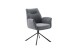 Armlehnstuhl >DIVERIA< (2-er Set) in Anthrazit, Polyester - 64x90x66cm (BxHxT)