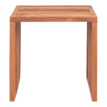 Beistelltisch >Pego< in Braun, Teak - 40x40x40cm...