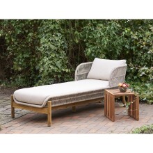 Beistelltisch >Pego< in Braun, Teak - 40x40x40cm (BxHxT)