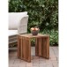 Beistelltisch >Pego< in Braun, Teak - 40x40x40cm (BxHxT)