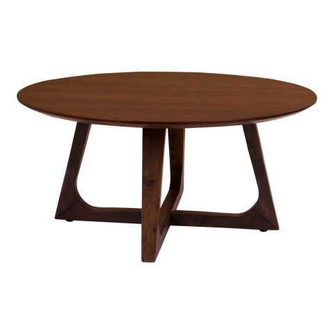 Couchtisch >Hellerup< in Braun, Nussbaum - 75x36x75cm (BxHxT)