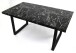 Esstisch >9220-23< in Marmor Schwarz, MDF - 160x75x90cm (BxHxT)