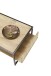 Couchtisch >Marlon< in Eiche und schwarz, Eiche und Metall - 110x40x60cm (BxHxT)