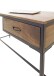 Schreibtisch >Hapur< in Akazie und schwarz , Akazie - 140x79x60cm (BxHxT)