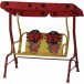 Hollywoodschaukel >Marie< in rot, gelb - 75x118x115 (BxHxT)