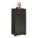 Badezimmer-Set "Spice" schwarz matt (5tlg.) mit Hochschrank, Waschbeckenunterschrank, Spiegelschrank, Kommode und Hängeschrank - 170 x 191 x 32 cm (B/H/T)