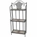 Regal >Stella< in matt schwarz - 29x142x62 (BxHxT)