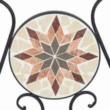 Klappstuhl >Stella< in matt schwarz - 49,5x89,5x39...