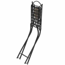 Klappstuhl >Stella< in matt schwarz - 49,5x89,5x39 (BxHxT)