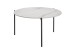 Couchtisch >2164-19< in Weiß matt, Gestell Metall - 46x82cm (HxD)