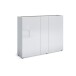 Schuhkommode >Tango< in weiss hochglanz - 145x115x35cm (BxHxT)