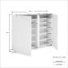 Schuhkommode >Tango< in weiss hochglanz - 145x115x35cm (BxHxT)